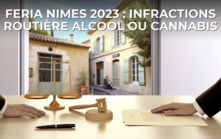 Feria Nimes 2023 : infractions routière alcool ou cannabis