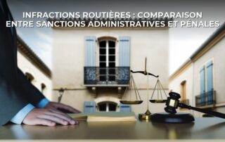 Infractions routières : comparaison entre sanctions administratives et pénales