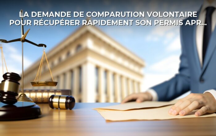 La demande de comparution volontaire pour récupérer rapidement son permis après une suspension