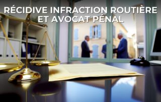 Récidive infraction routière​ et avocat pénal