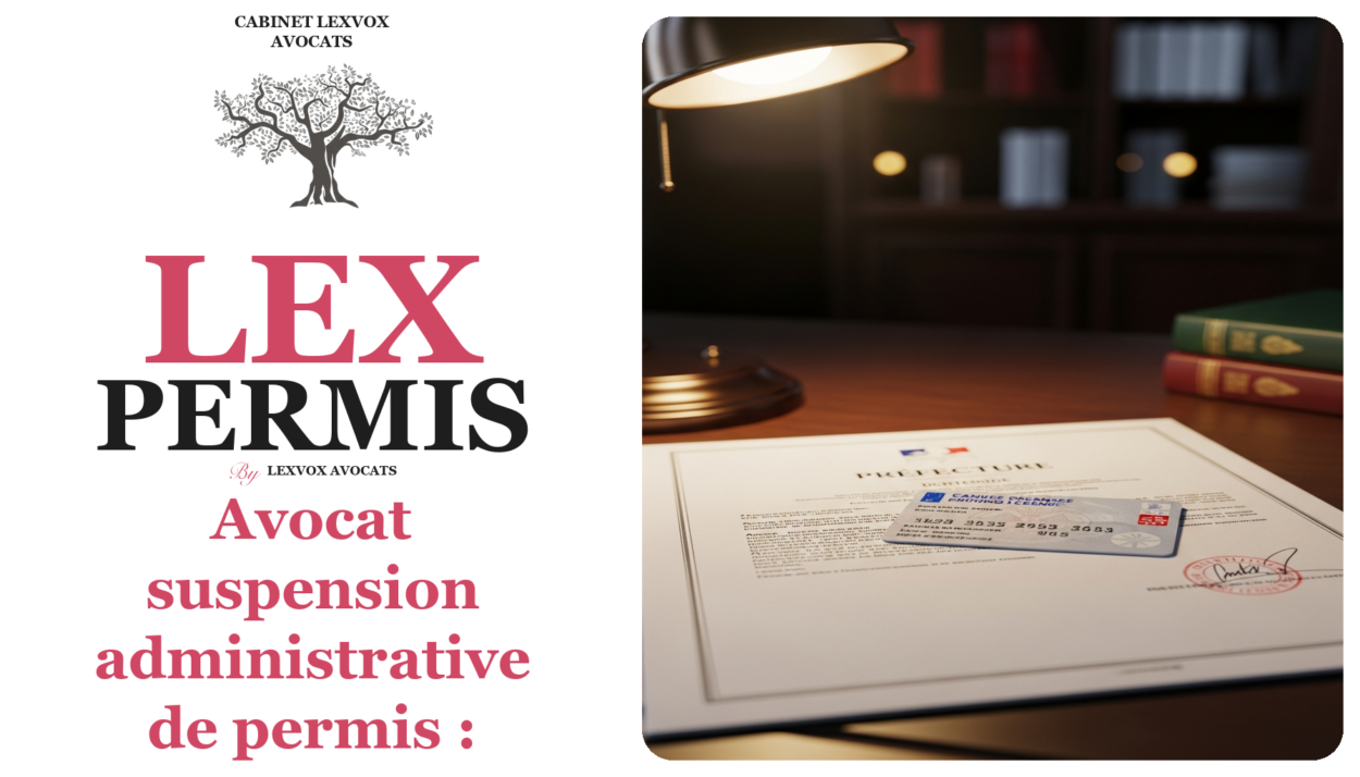 Avocat suspension administrative de permis : durée et recours à Aix-en-Provence