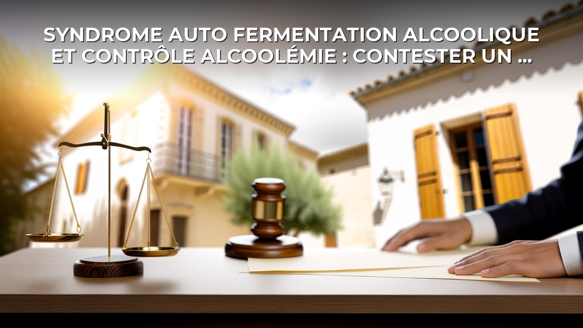Syndrome auto fermentation alcoolique​ et contrôle alcoolémie : contester un test positif
