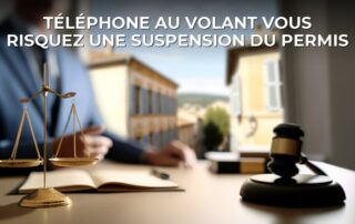Téléphone au volant vous risquez une suspension du permis