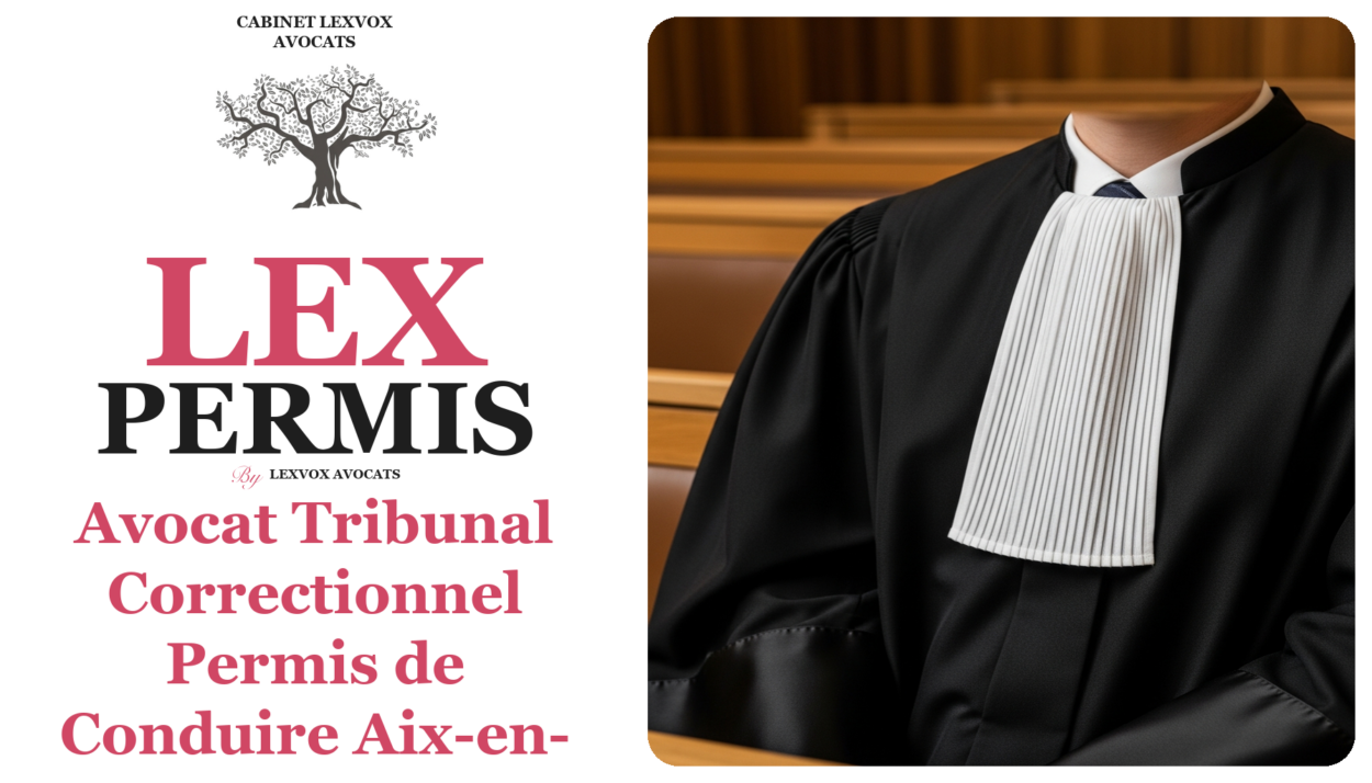 Avocat Tribunal Correctionnel Permis de Conduire Aix-en-Provence