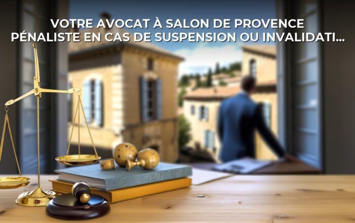 Votre avocat à salon de provence pénaliste en cas de suspension ou invalidation de permis de conduire